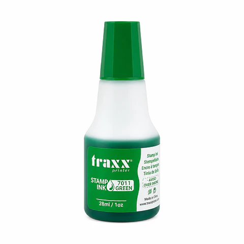 Tinta para Timbres Traxx 7011 Verde 28 ml