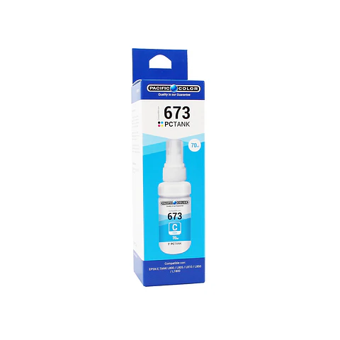 Tinta Pacific Color 673 Cian 70 ml para Epson