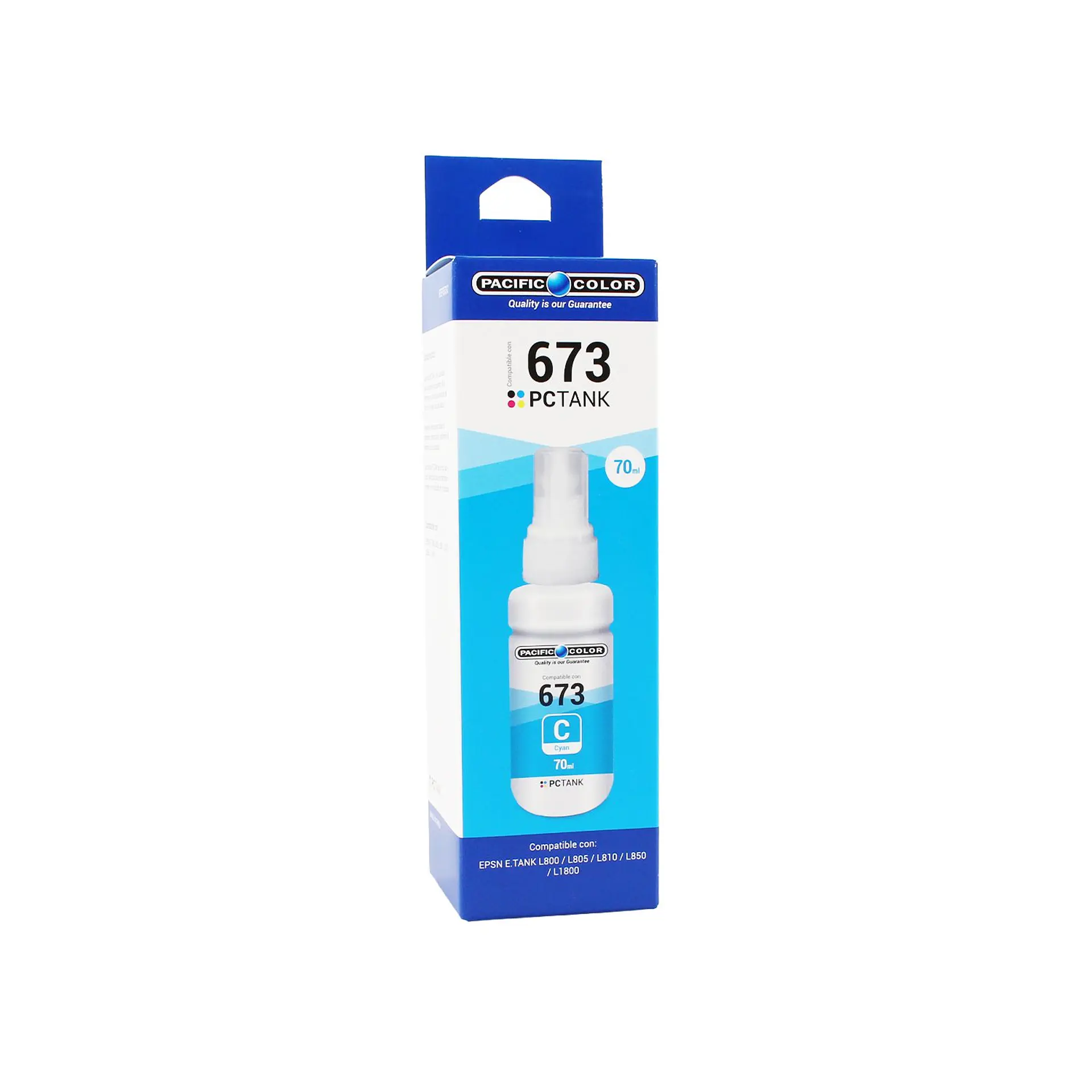 Tinta Pacific Color 673 Cian 70 ml para Epson 2