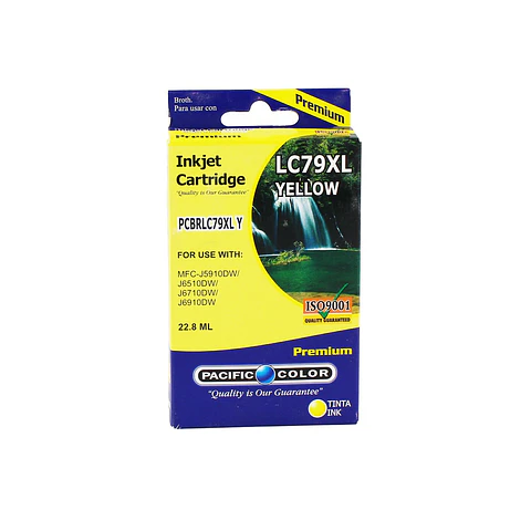 Cartucho Pacific LC79XLY Amarillo 22,8 ml para Brother