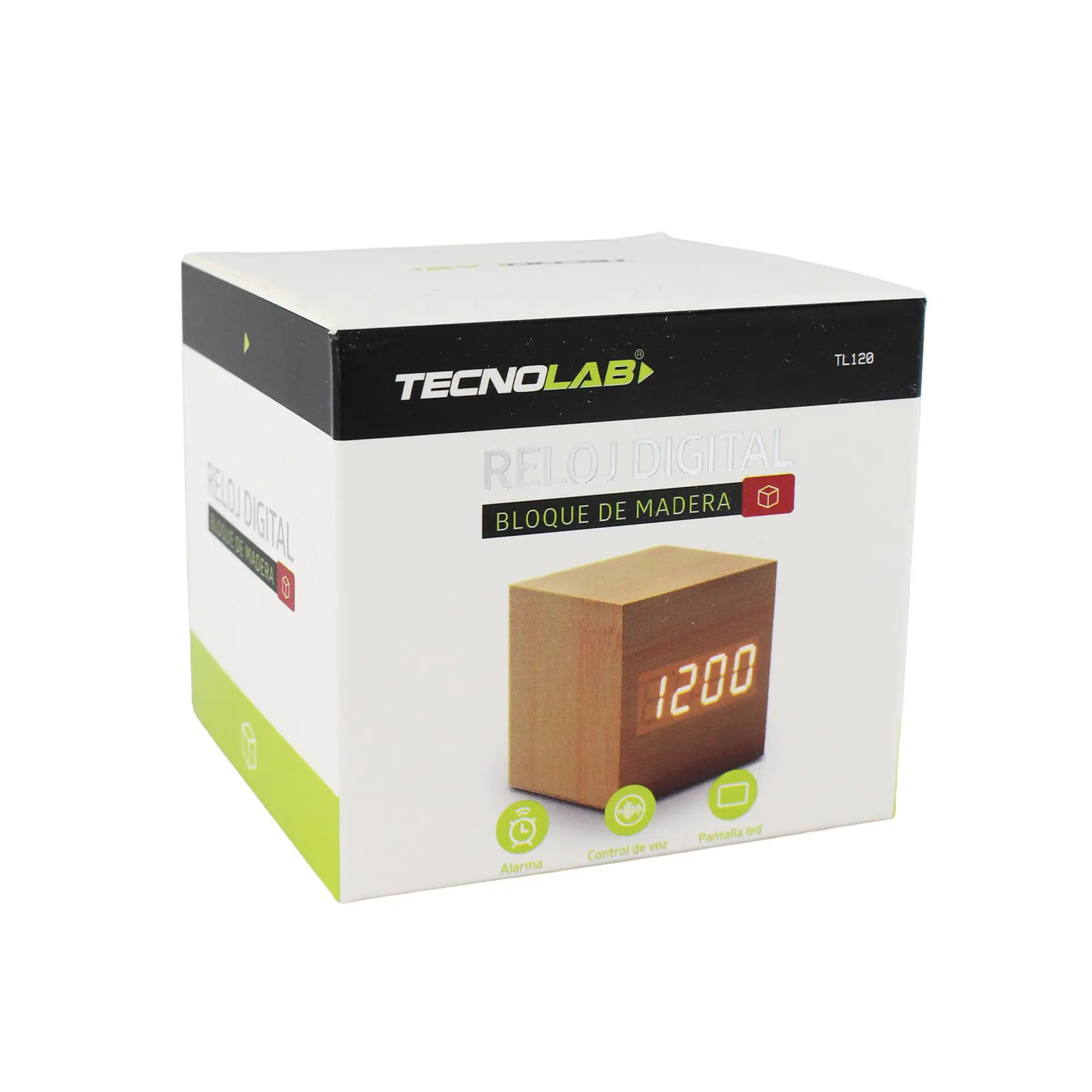 Reloj Digital TecnoLab TL120 Madera 5