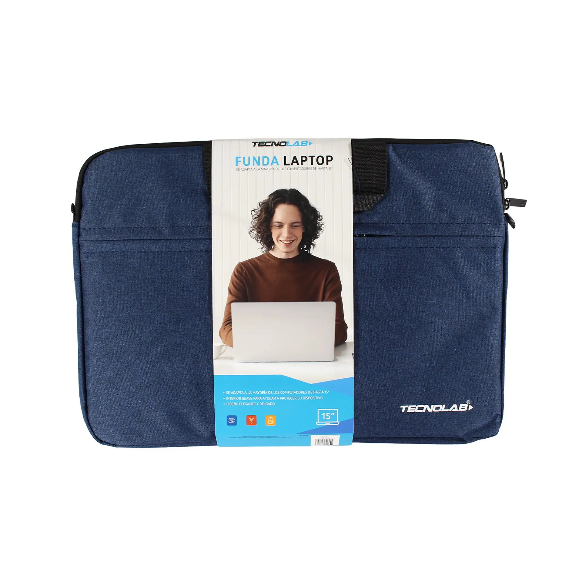Bolso Tecnolab azul para notebook hasta 15 pulgadas 2