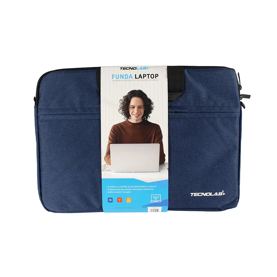 Bolso Tecnolab azul para notebook hasta 15 pulgadas 2