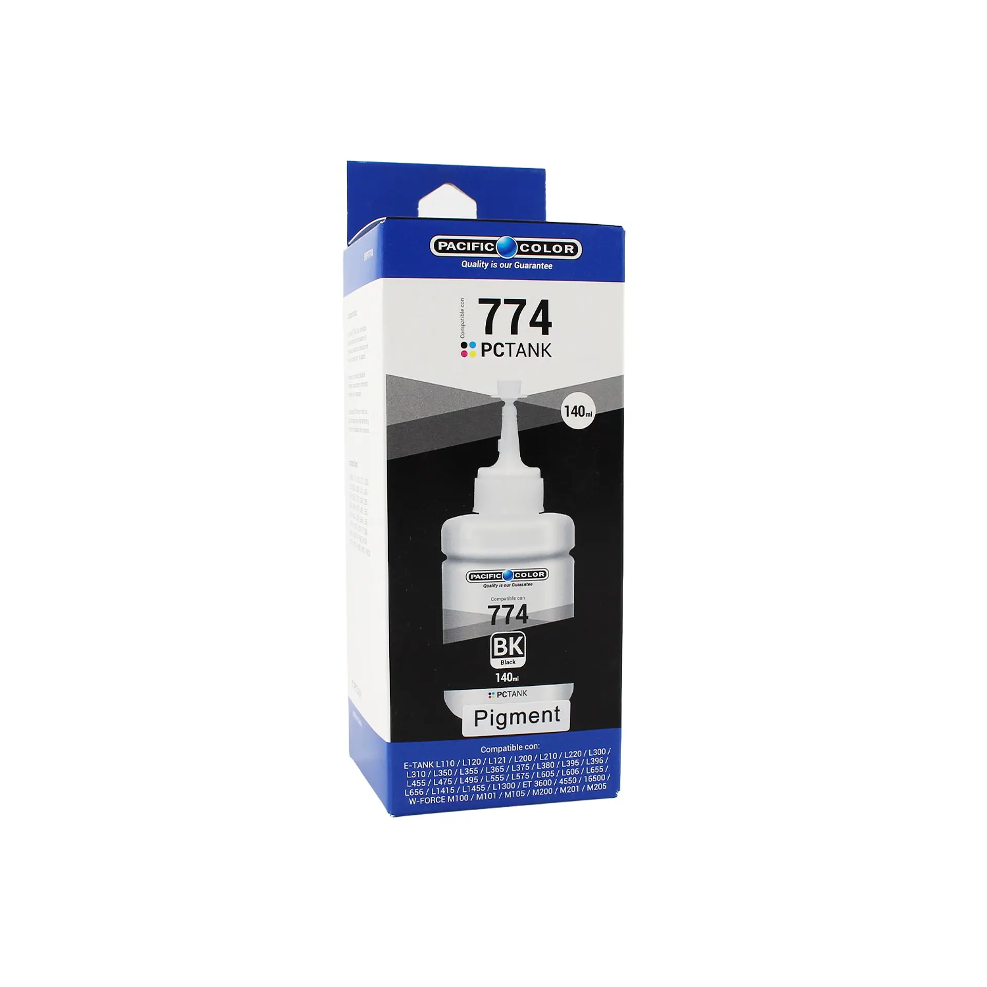 Tinta Pacific Color 774 negra 140 ml para Epson 1
