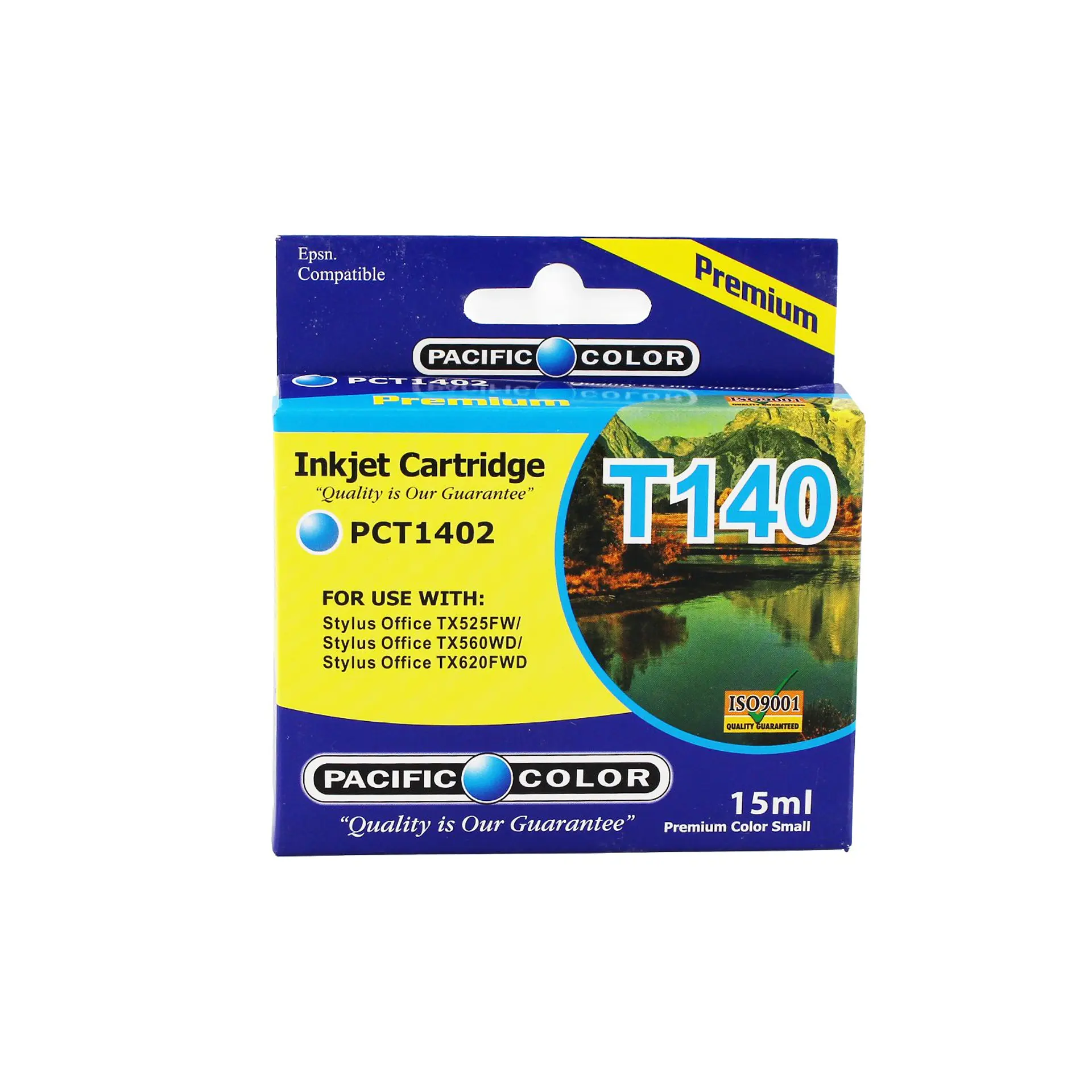 Cartucho Pacific Color T140 cian 15 ml para Epson 1