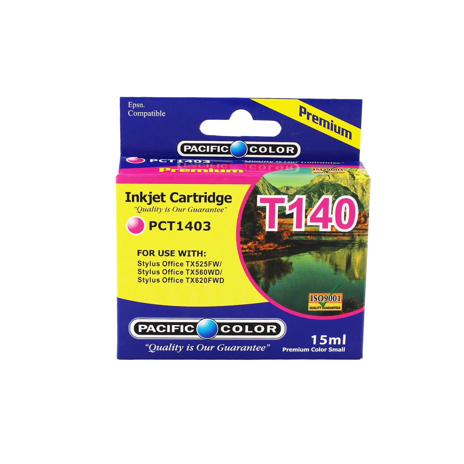 Cartucho Pacific Color T140 magenta 15 ml para Epson 1