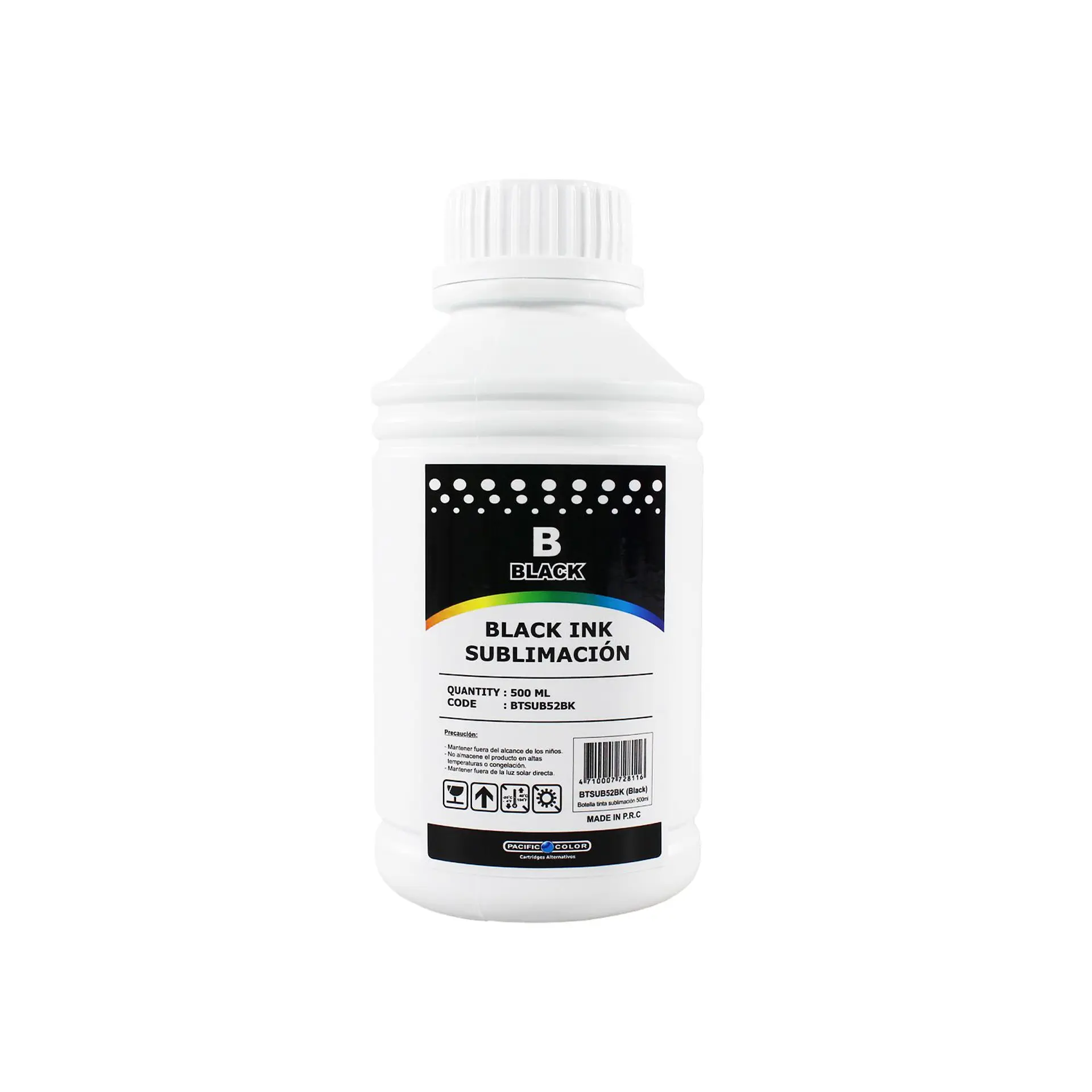 Tinta de sublimación Pacific Color negra 500 ml 1