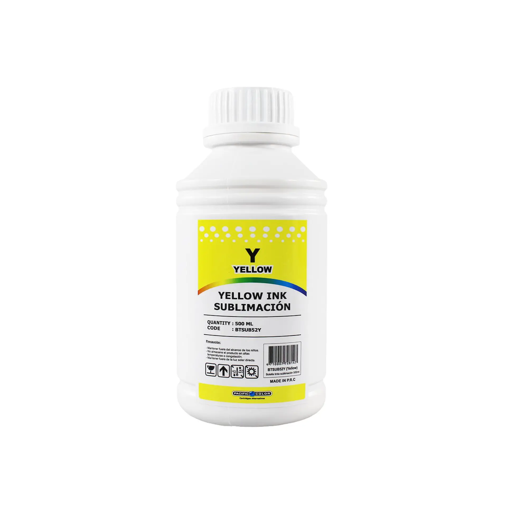 Tinta de sublimación Pacific Color amarilla 500 ml 1
