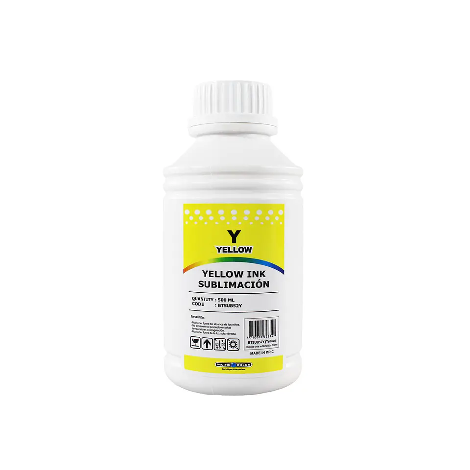 Tinta de sublimación Pacific Color amarilla 500 ml 1