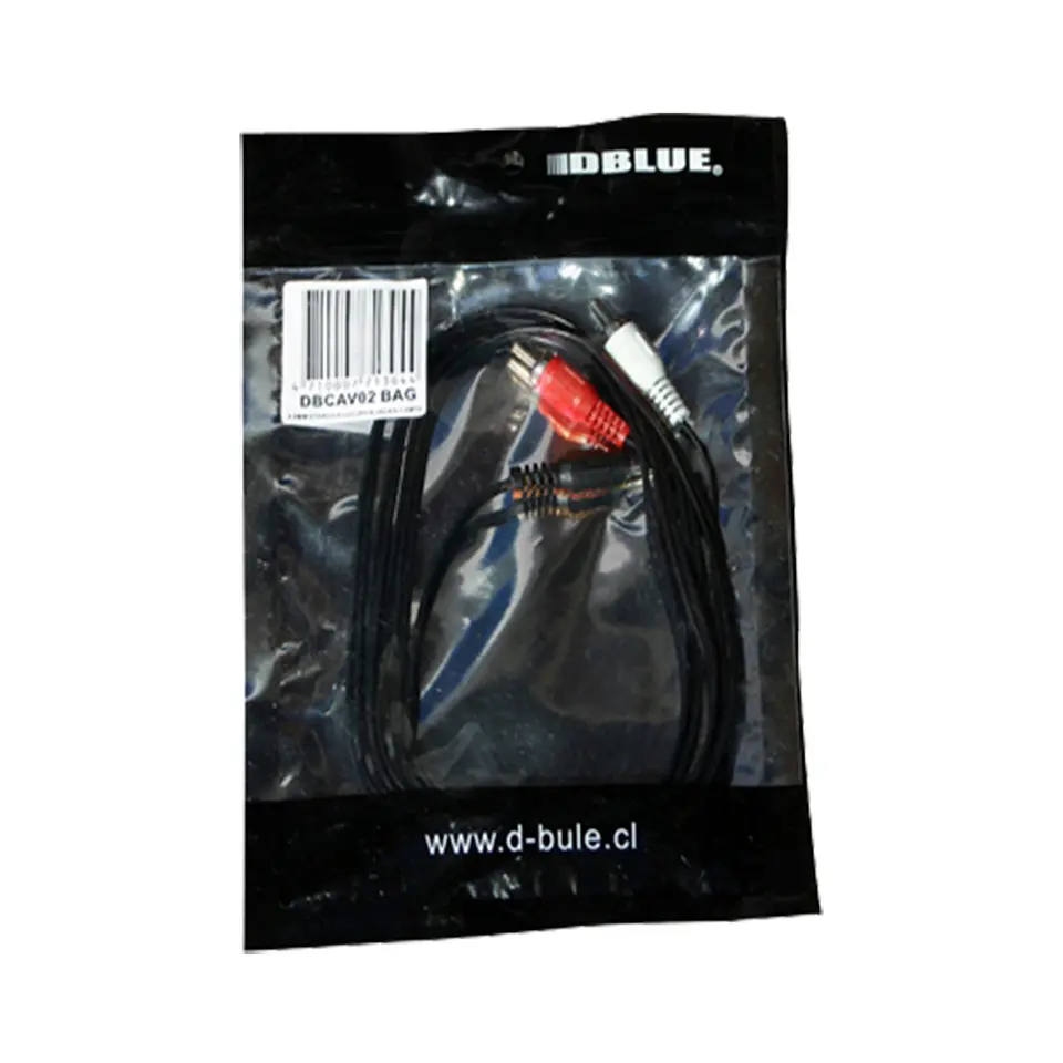 Cable de audio Dblue 3,5 mm a 2 RCA 1,8 m 2