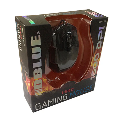 Mouse gamer Dblue USB negro 800 a 1600 DPI