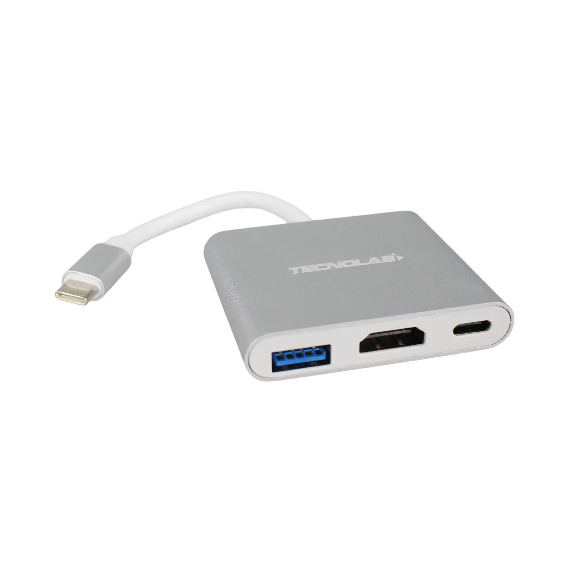 Hub USB-C Tecnolab TL065 con HDMI 4K y carga PD 2
