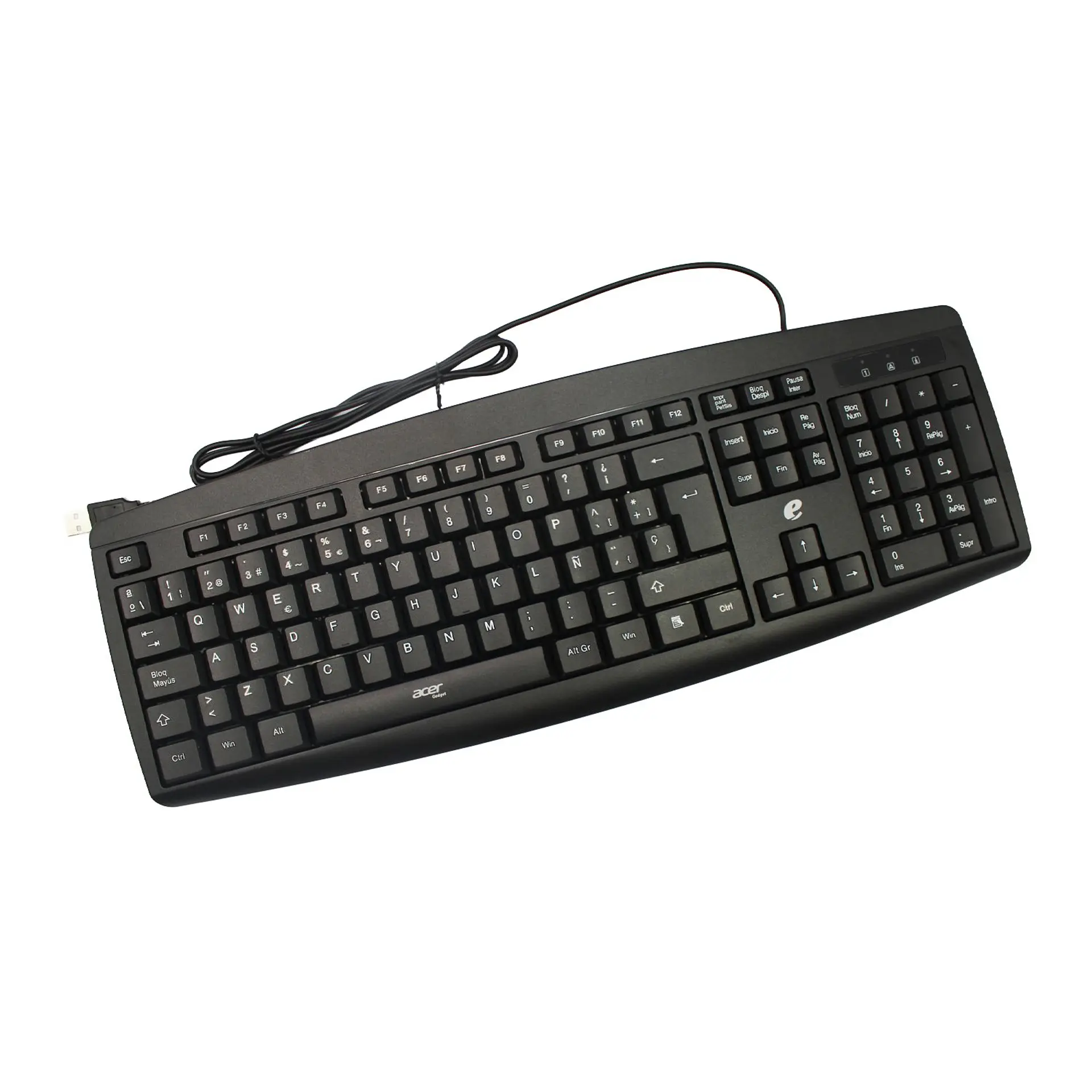 Kit teclado y mouse con cable Acer EAK040 negro 1