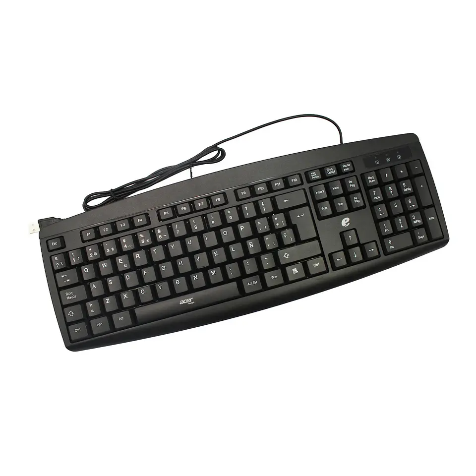 Kit teclado y mouse con cable Acer EAK040 negro 1