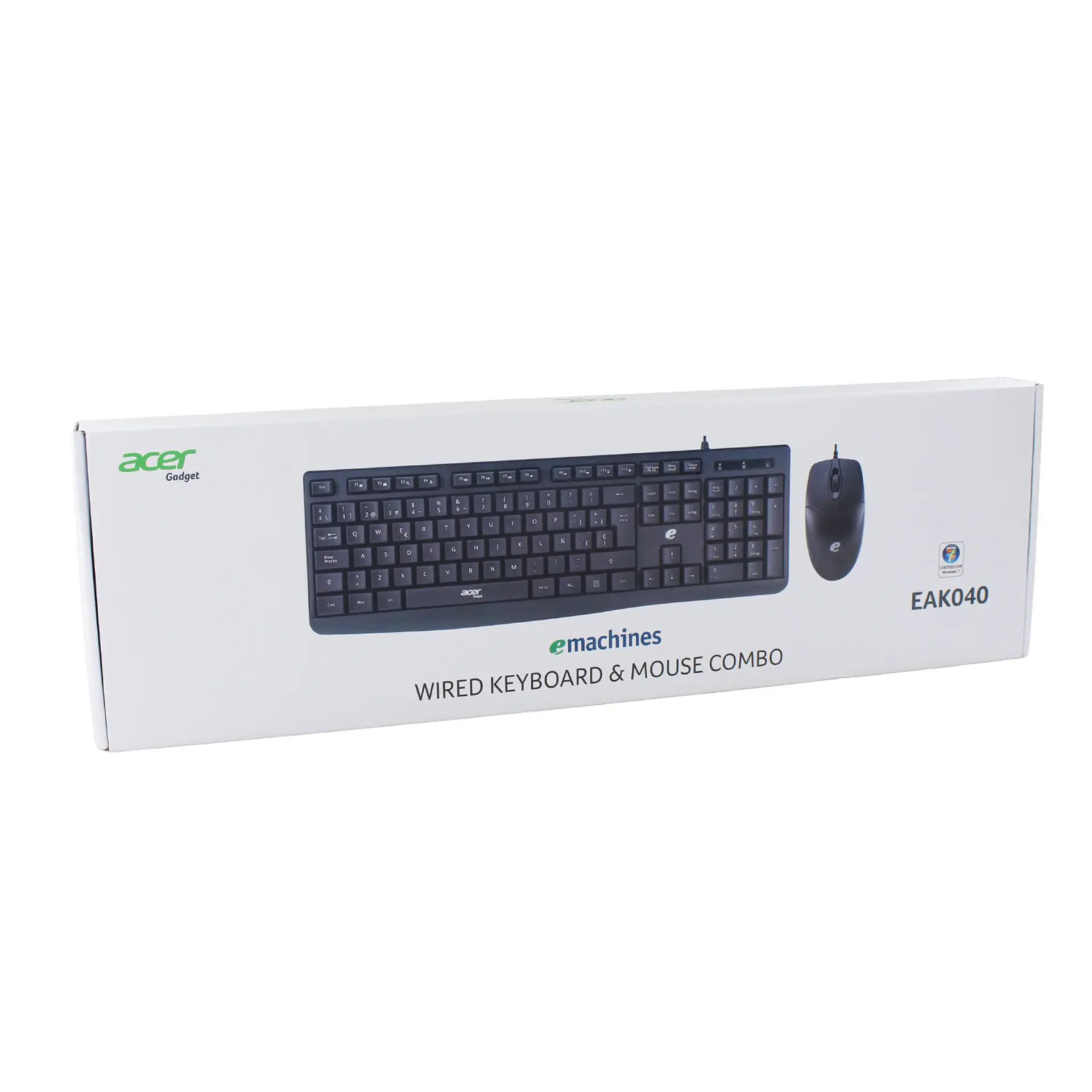 Kit teclado y mouse con cable Acer EAK040 negro 3