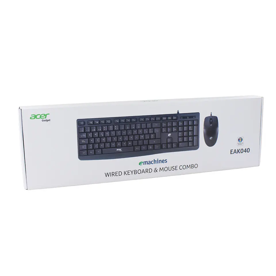 Kit teclado y mouse con cable Acer EAK040 negro 3
