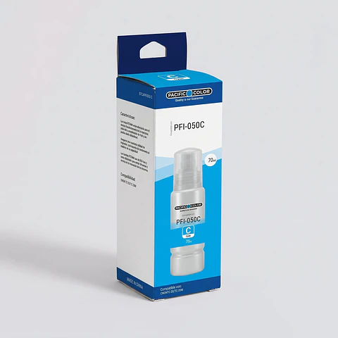 Tinta Pacific Color PFI-050C cian, 70 ml