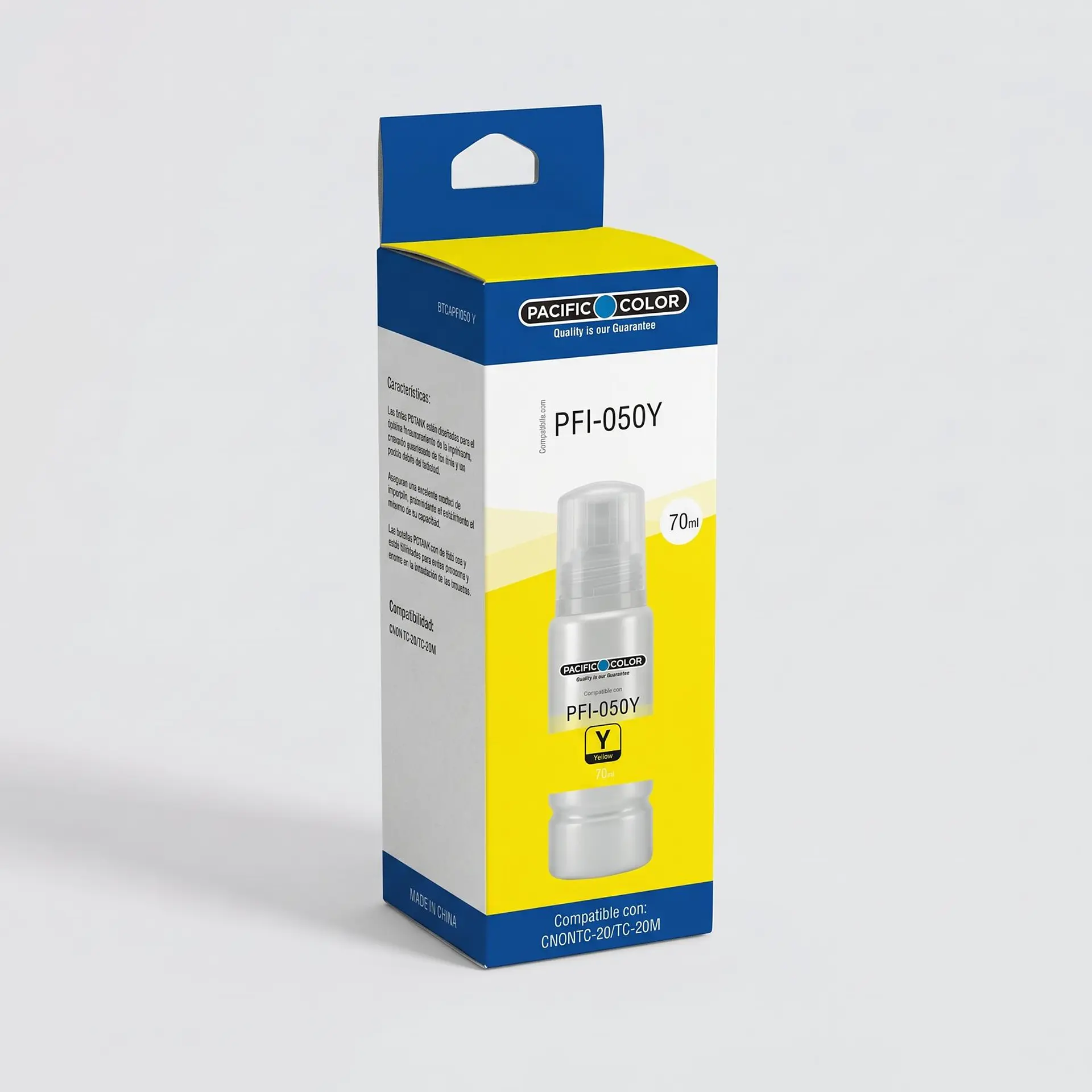 Tinta Pacific Color PFI-050Y amarillo, 70 ml 1