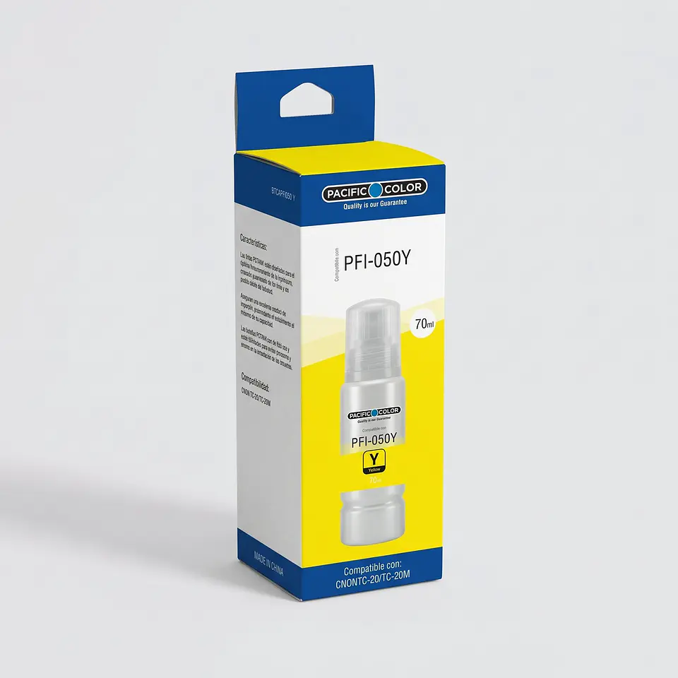 Tinta Pacific Color PFI-050Y amarillo, 70 ml 1