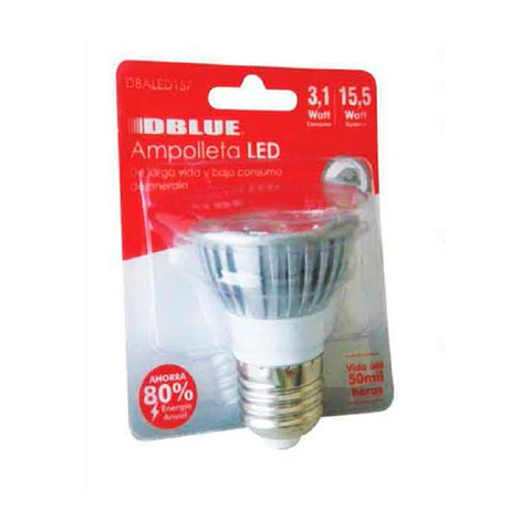 Ampolleta LED DBlue DBALED157 3,1 W base E27