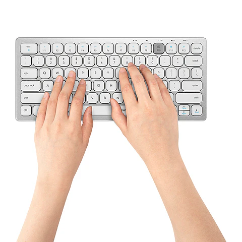 Teclado Inalámbrico Kensington Compacto Multidispositivo Blanco por Mayor
