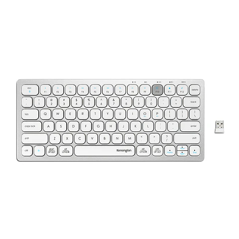 Teclado Inalámbrico Kensington Compacto Multidispositivo Blanco por Mayor