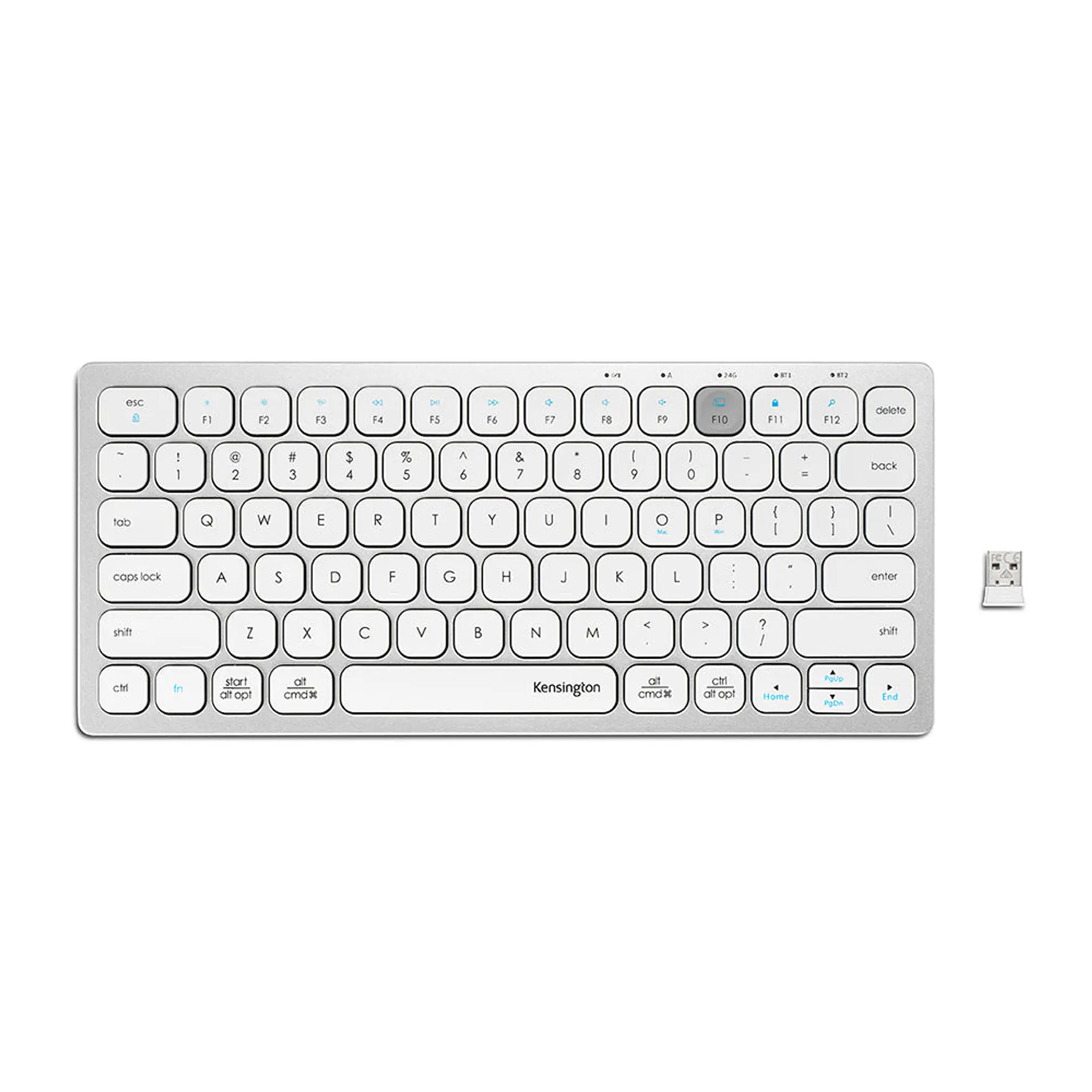 Teclado Inalámbrico Kensington Compacto Multidispositivo Blanco por Mayor 2