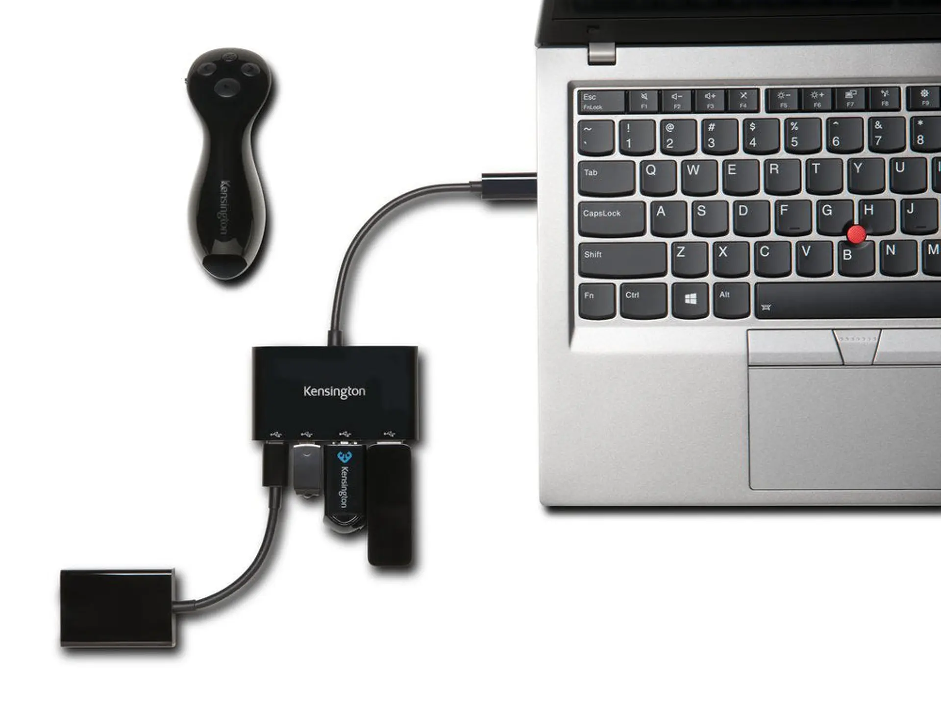 Hub USB-C Kensington CH1000 con 2 USB-A y 2 USB-C por Mayor 2