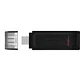 Pendrive Kingston DataTraveler 70 256GB USB-C 3.2 Gen 1 por mayor - Miniatura 2