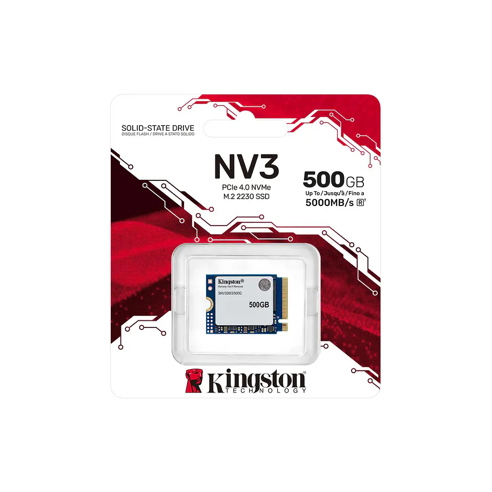 SSD Kingston NV3 500GB M.2 2230 NVMe PCIe 4.0 por mayor 3
