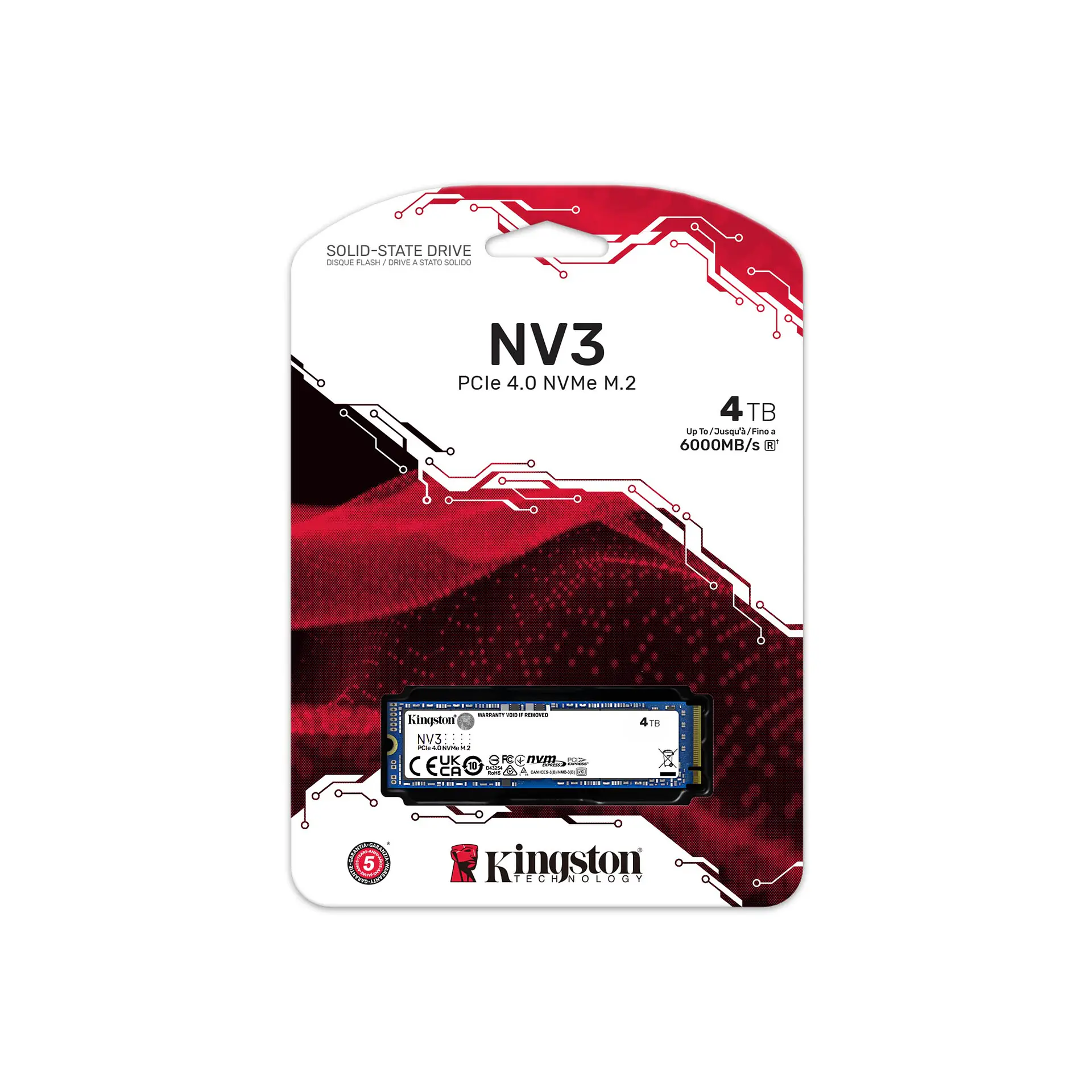 SSD Kingston NV3 4TB M.2 2280 NVMe PCIe 4.0 por mayor 3