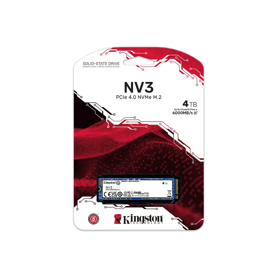 SSD Kingston NV3 4TB M.2 2280 NVMe PCIe 4.0 por mayor 3