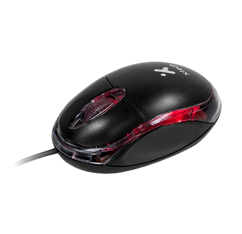 Mouse Xtech XTM-195 USB 1000 DPI con iluminación roja por Mayor
