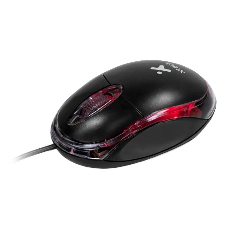 Mouse Xtech XTM-195 USB 1000 DPI con iluminación roja por Mayor 1