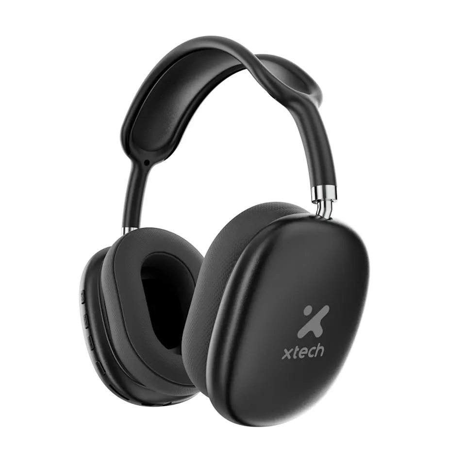 Audífonos Bluetooth Xtech Aurax XTH-614 con micrófono negros por Mayor 1