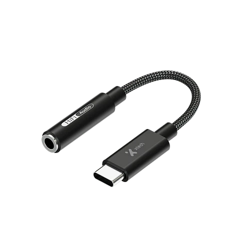 Adaptador de audio Xtech XTC-509 USB-C a jack 3,5 mm negro por Mayor