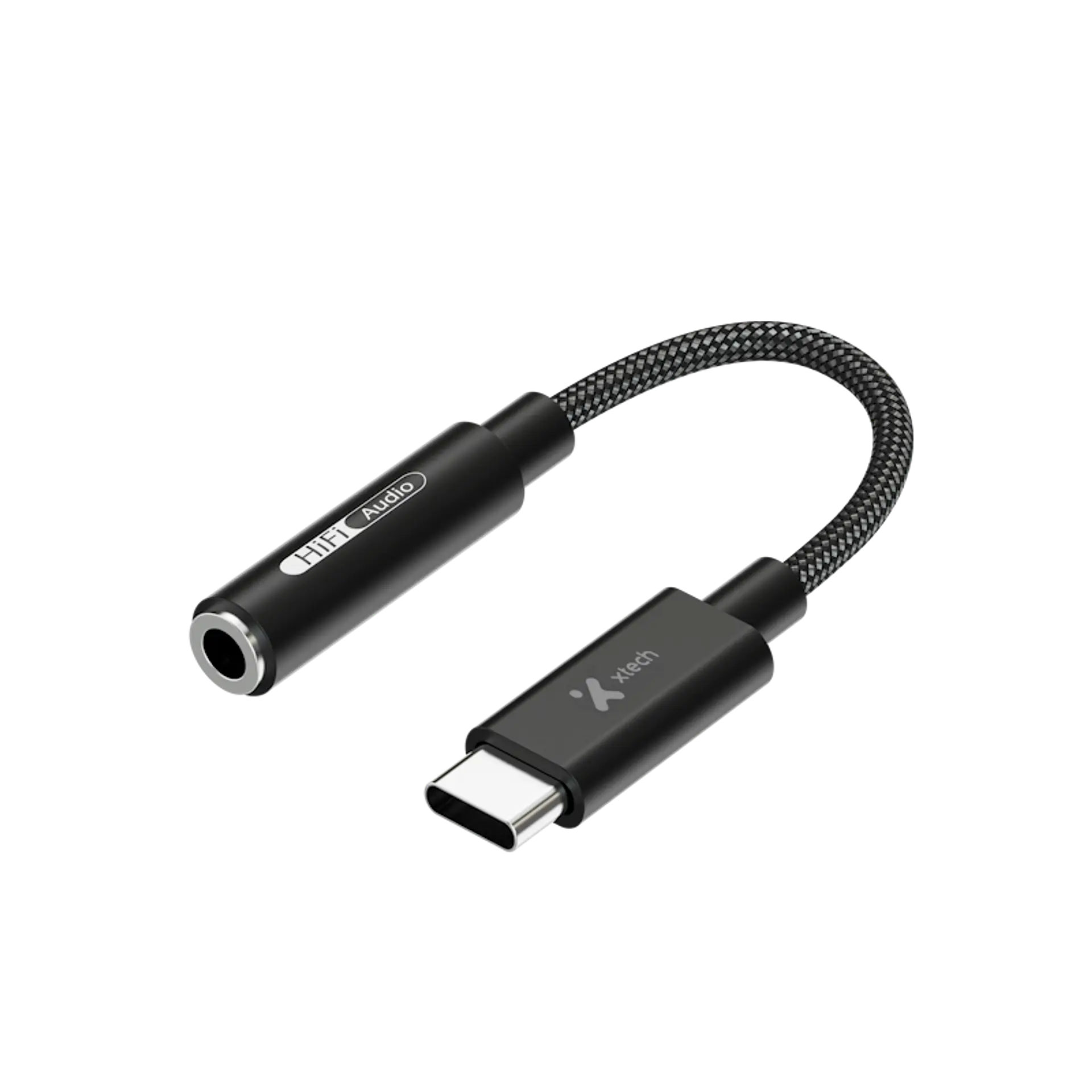 Adaptador de audio Xtech XTC-509 USB-C a jack 3,5 mm negro por Mayor 1
