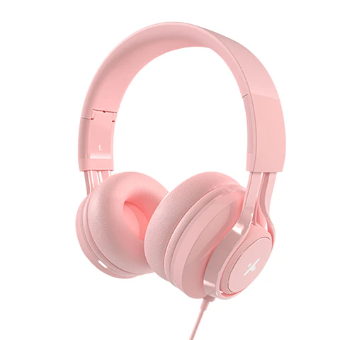 Audífonos infantiles Xtech Cutie XTH-355 con micrófono rosados por Mayor