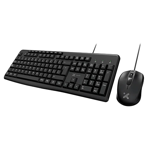 Kit teclado y mouse Xtech XTK-302S USB multimedia en español por Mayor