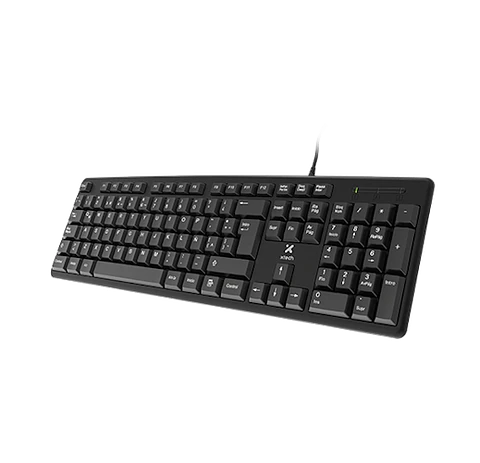 Teclado Xtech XTK-092S USB en español de 105 teclas negro por Mayor