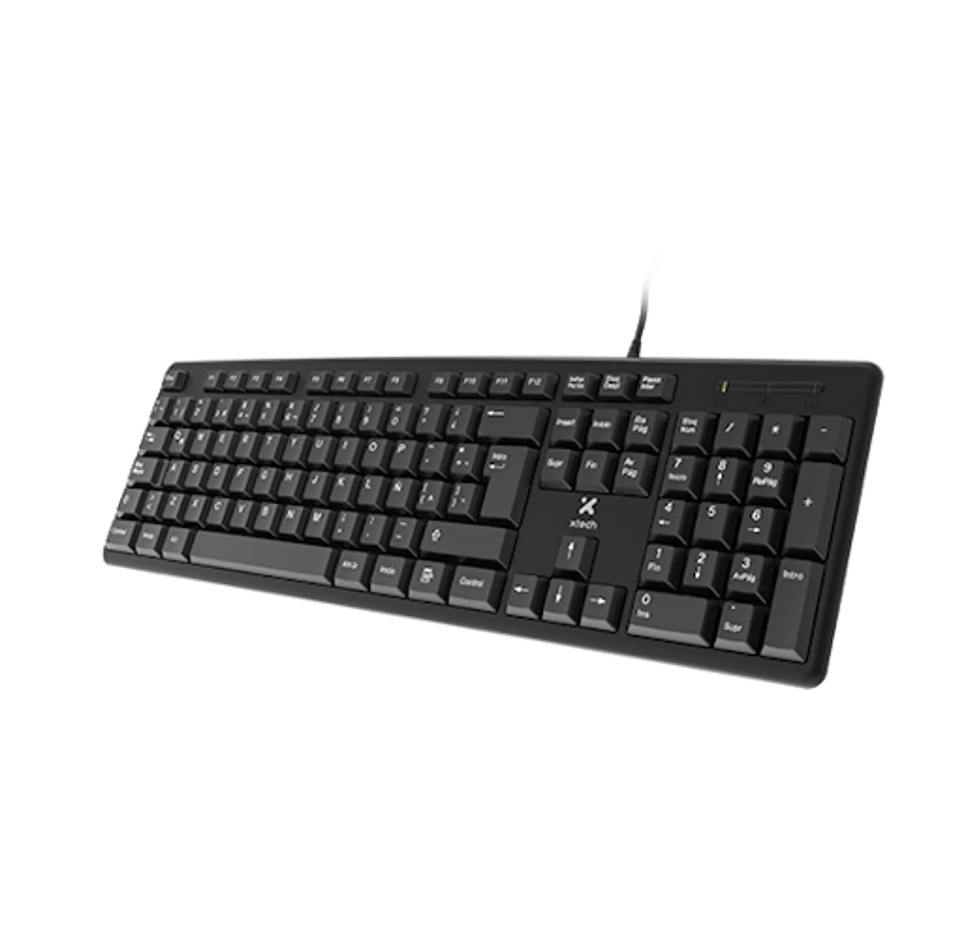 Teclado Xtech XTK-092S USB en español de 105 teclas negro por Mayor 1
