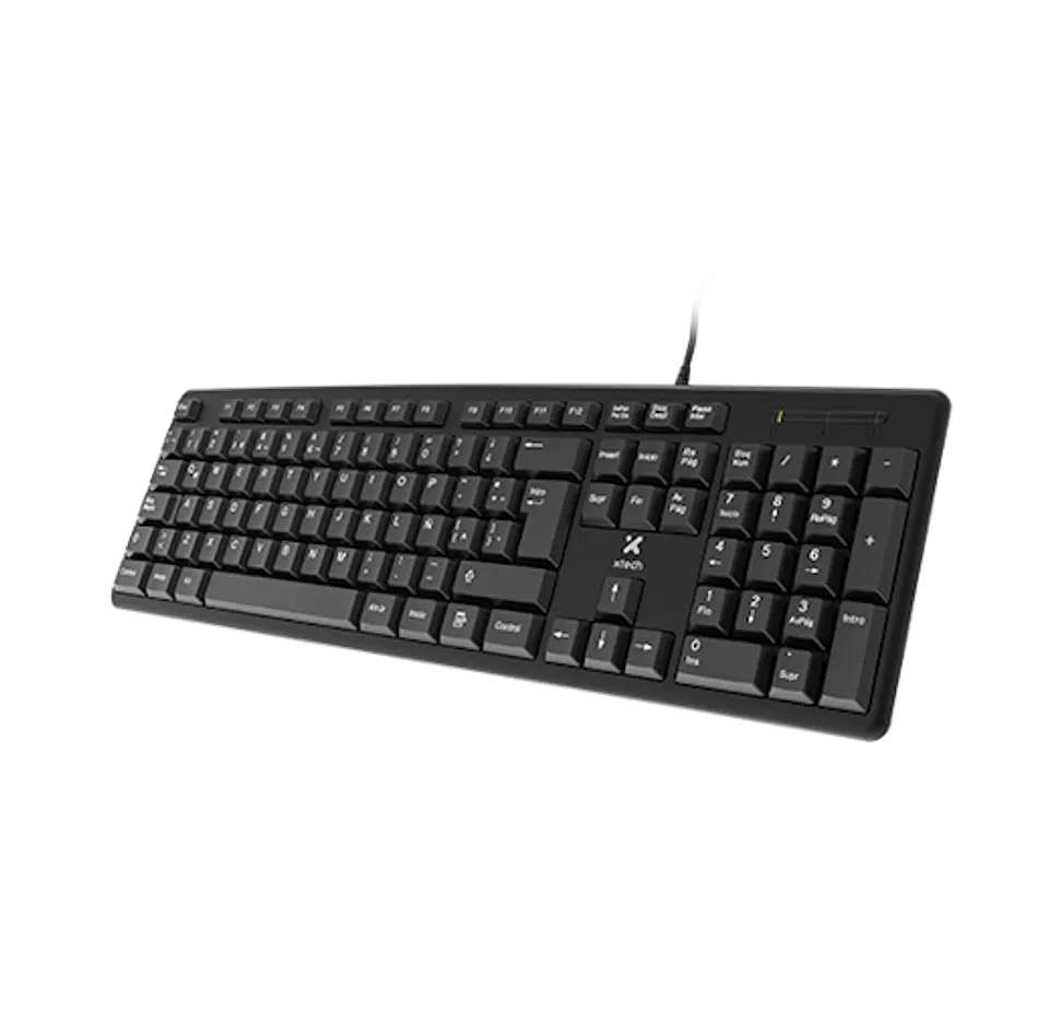 Teclado Xtech XTK-092S USB en español de 105 teclas negro por Mayor 1