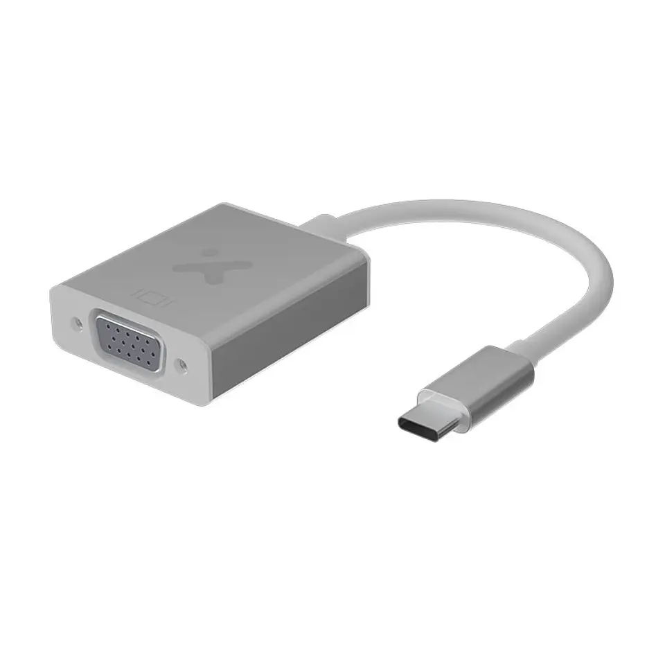 Adaptador Xtech XTC-552 USB-C a VGA 1080p 60 Hz aluminio por Mayor 1