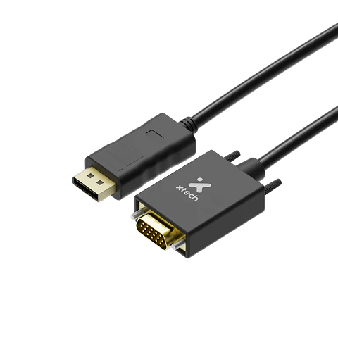 Cable adaptador Xtech XTC-377 DisplayPort a VGA 1,7 m Full HD por Mayor