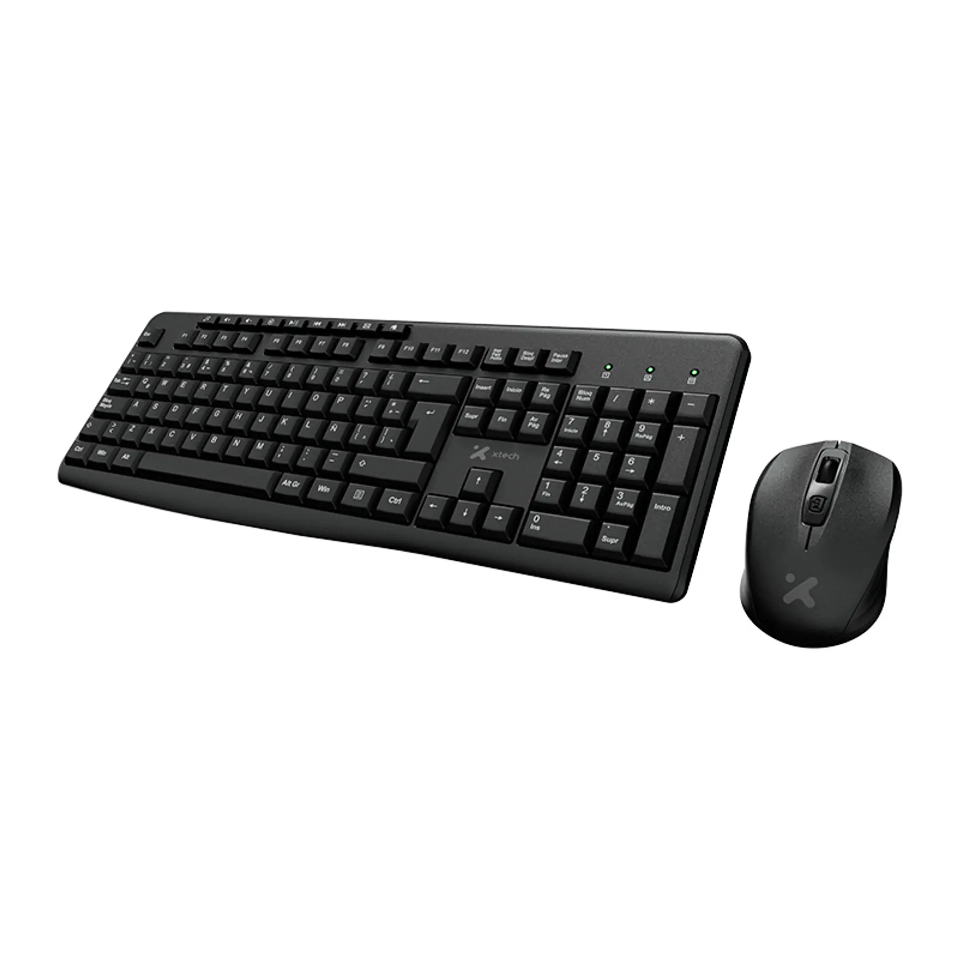 Kit teclado y mouse inalámbrico Xtech XTK-311S español 2,4 GHz por Mayor 1