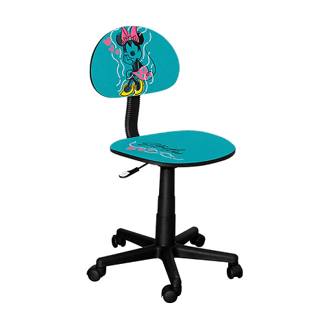 Silla de escritorio Xtech Minnie Mouse XTF-DC001MM ajustable aguamarina por Mayor