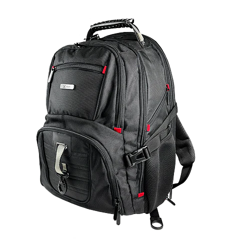 Mochila gamer Xtech Battlestash XTB-508 de 17 pulgadas con puerto USB negra por Mayor