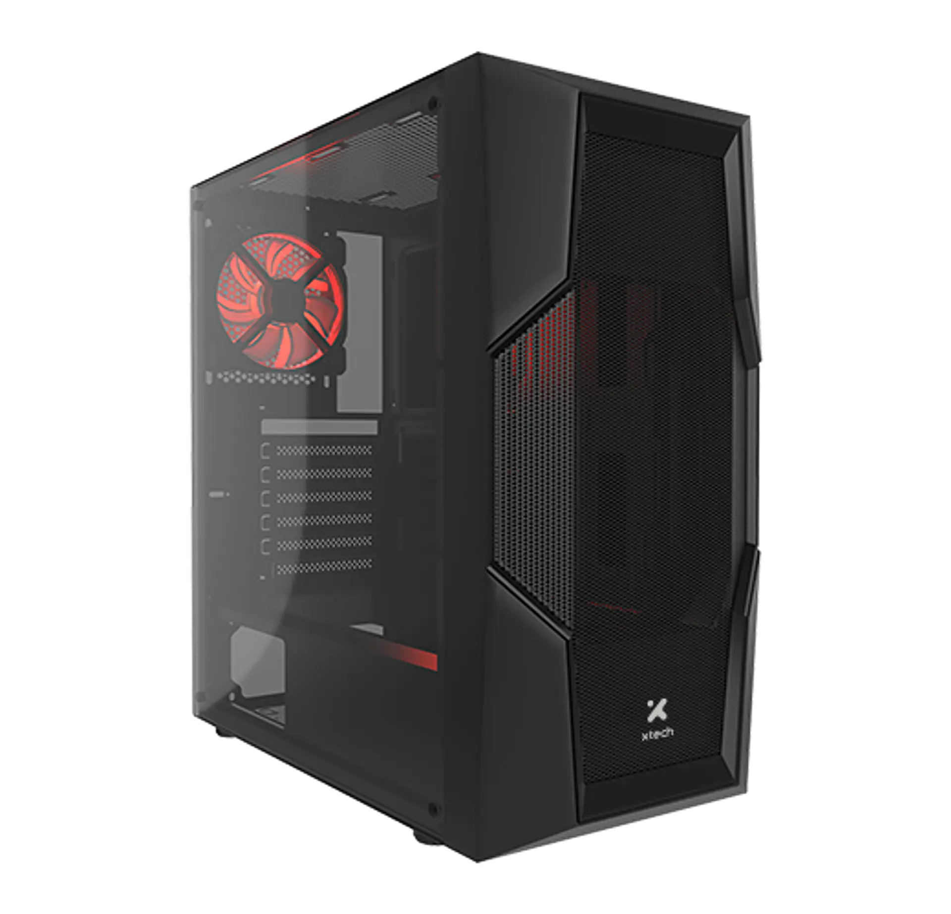 Gabinete gamer Xtech Phobos XT-GMR4 ATX con vidrio templado por Mayor 1