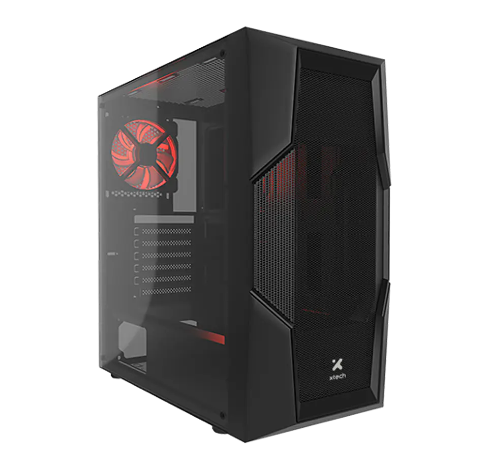 Gabinete gamer Xtech Phobos XT-GMR4 ATX con vidrio templado por Mayor 1