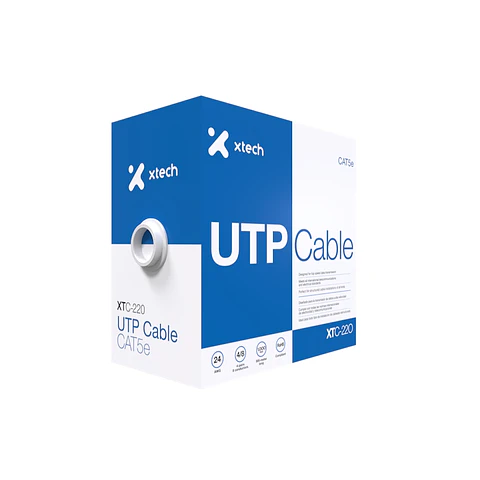 Bobina cable de red Xtech XTC-220 UTP Cat5e CCA 305 m por Mayor